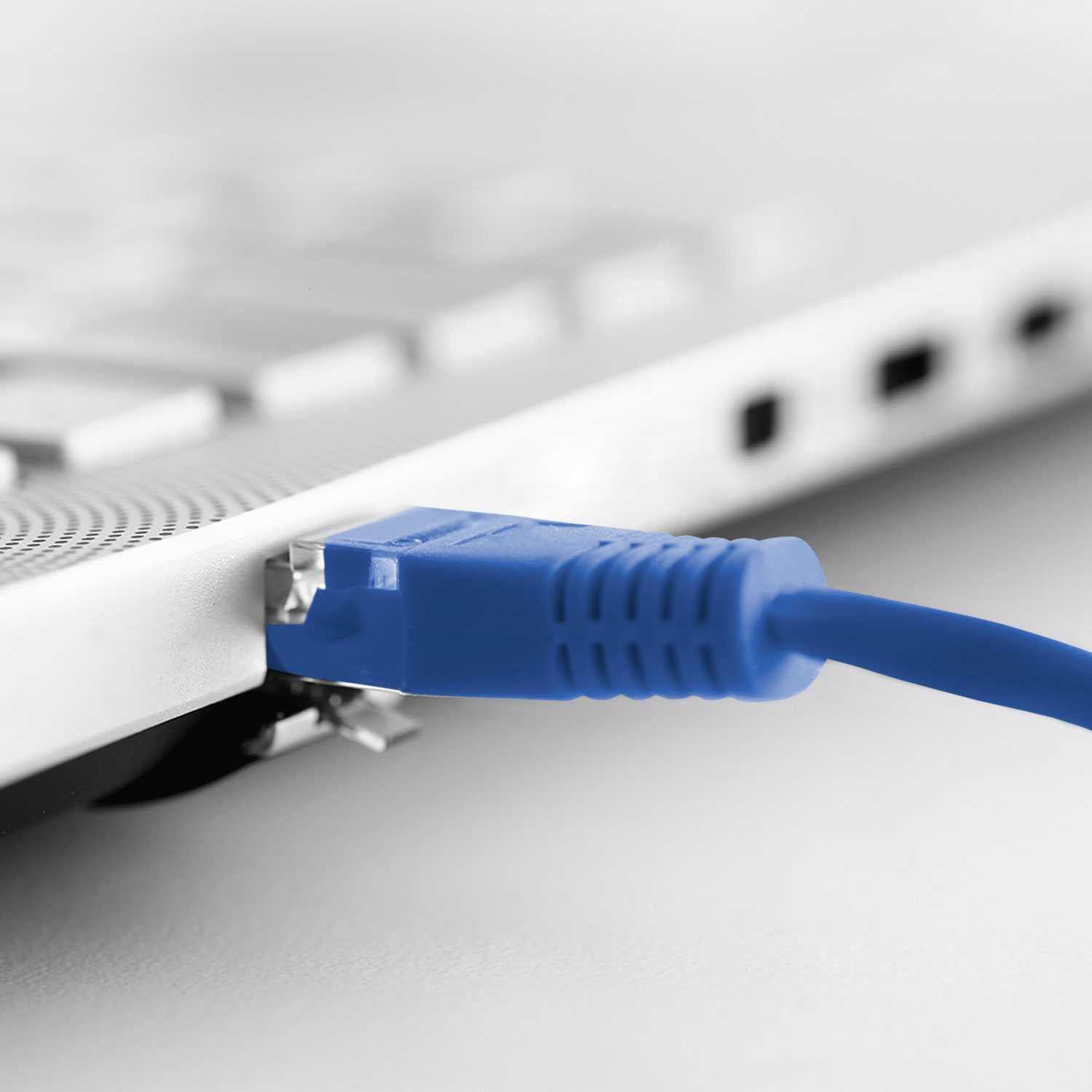Cable Ethernet Cat.6 de 25 CM Cable de Red UTP AWG24 Azul 1Gbps 250MHz con Conector RJ45, Compatible con PC PS5 PS4