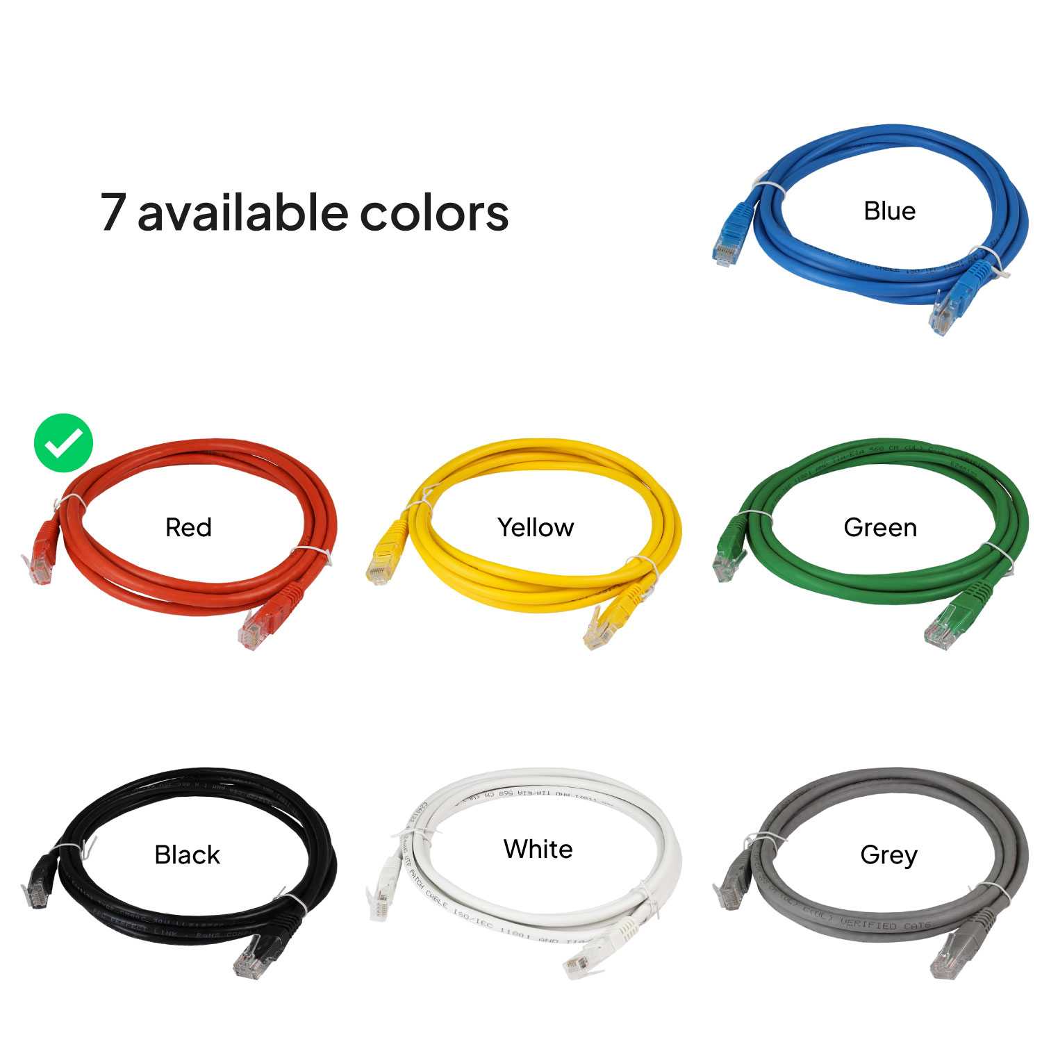 Cable Ethernet Cat.6 de 0,25m Cable de Red UTP AWG24 Rojo 1Gbps 250MHz con Conector RJ45, Compatible con PC PS5 PS4