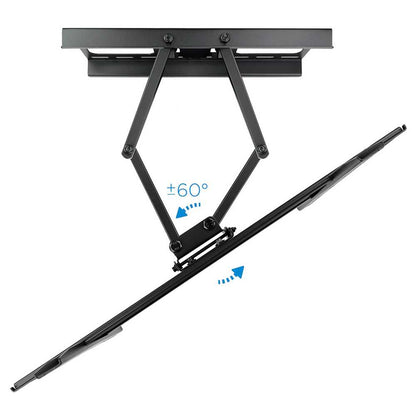 TooQ LP6270TN-B, Soporte Fijo de Pared (Inclinable y Giratorio) de 37 a 70in Negro
