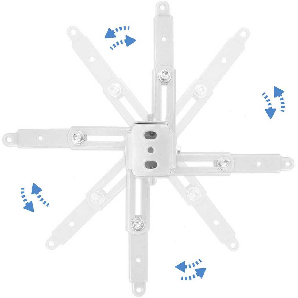 TooQ Soporte de techo inclinable para proyector, hasta 20 Kg