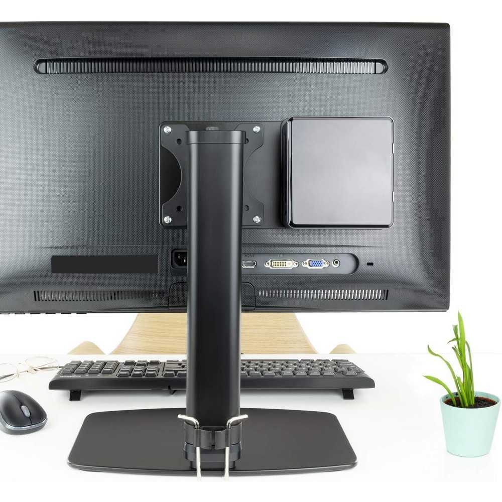 Soporte VESA Metálico para Mini PC/NUC/Barebone, Color Negro