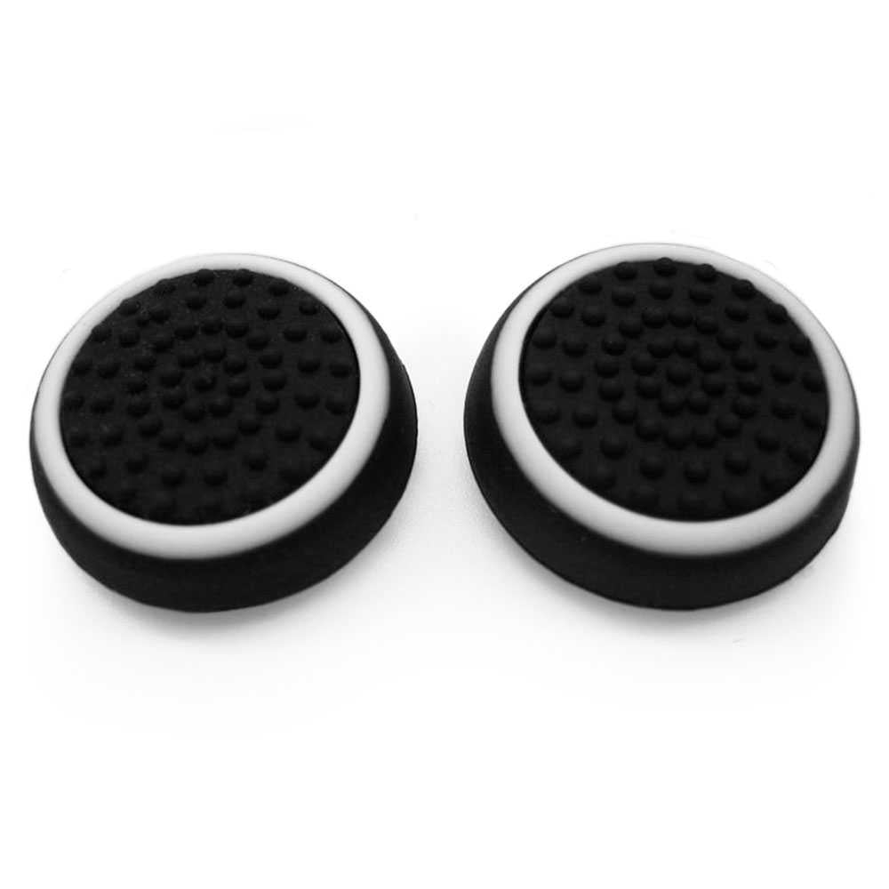 2x Gomas Blancas Compatible con Joystick Mando PS5/PS4/FAT/Slim/Pro Xbox One Eje L3 R3 Fundas
