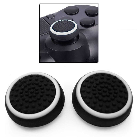 2x Gomas Blancas Compatible con Joystick Mando PS5/PS4/FAT/Slim/Pro Xbox One Eje L3 R3 Fundas