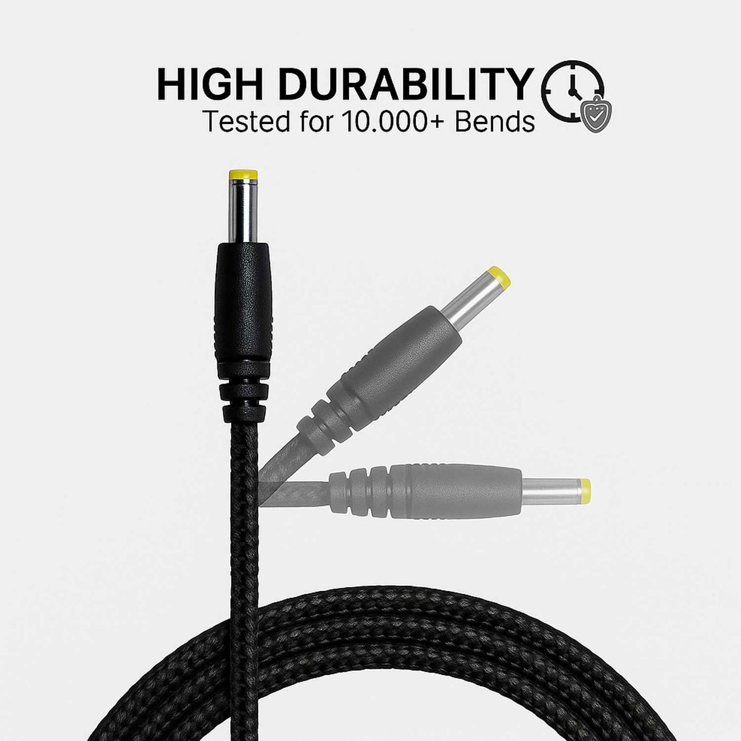 Cable Cargador USB DC Cable de Carga Compatible con PSP 1000 PSP 2000 PSP 3000, Altavoces, Camaras de Seguridad, Trenzado