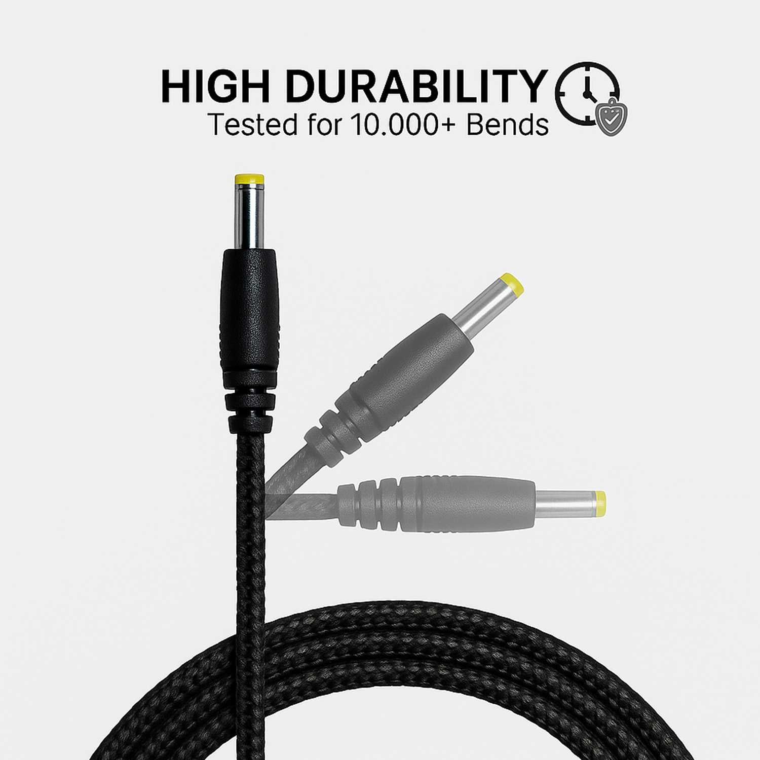 Cable Cargador USB DC Cable de Carga Compatible con PSP 1000 PSP 2000 PSP 3000, Altavoces, Camaras de Seguridad, Trenzado