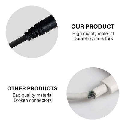 Cable Cargador USB DC Cable de Carga Compatible con PSP 1000 PSP 2000 PSP 3000, Altavoces, Camaras de Seguridad, Trenzado