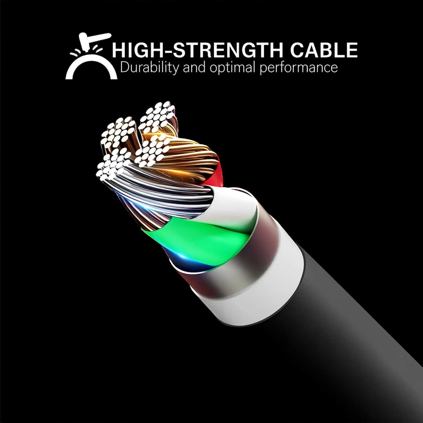 Cable Cargador USB DC Cable de Carga Compatible con PSP 1000 PSP 2000 PSP 3000, Altavoces, Camaras de Seguridad, Trenzado