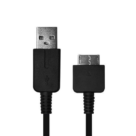 Cable Cargador USB Compatible con PSP Vita, PSV1000, Cable 2 en 1, Cable de Datos Sincronización 5V, 2A, USB 2.0, Negro 1,2m