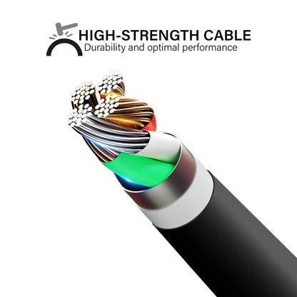 Cable Cargador USB Compatible con PSP Vita, PSV1000, Cable 2 en 1, Cable de Datos Sincronización 5V, 2A, USB 2.0, Negro 1,2m