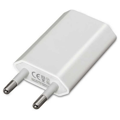 Aisens A110-0063 5V 1A Cargador de Red USB Transformador para Smartphones Tablet Carga Pared EU 2 Pin Adaptador Blanco