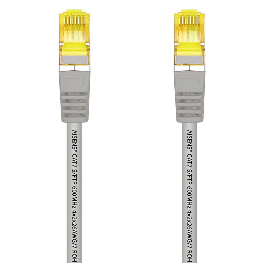 Aisens Cable de Red Cat.7 600Mhz LSZH SFTP PIMF RJ45, Gris, 25cm