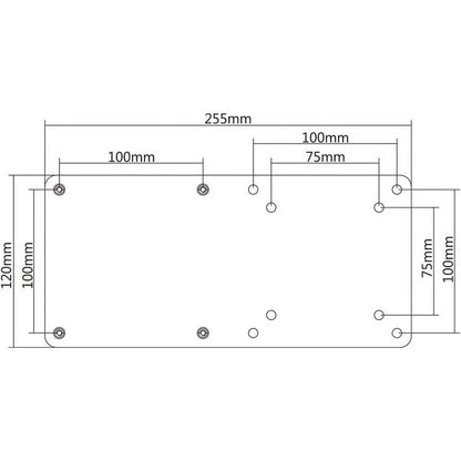 Soporte VESA para Mini PC, Acero de alta resistencia, VESA 75x75, 100x100, fijo, Negro