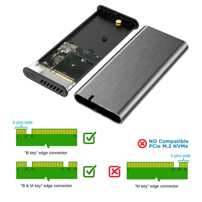 Carcasa externa ASM2-007GRY M.2 NGFF SSD SATA A USB3.1 GEN1 gris