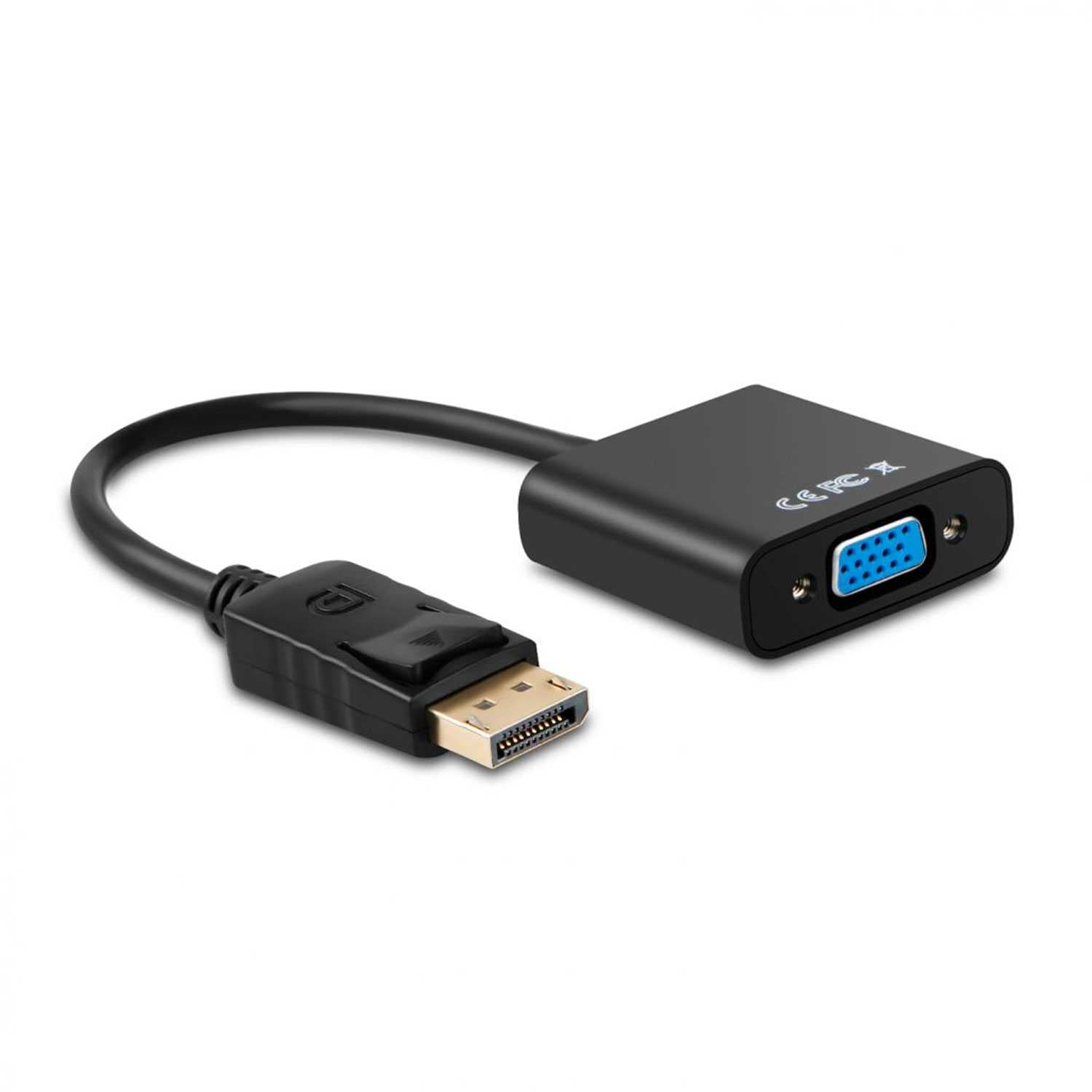 Aisens Conversor displayport a sVGA, DP Macho a SVGA Hembra, Negro, 15cm