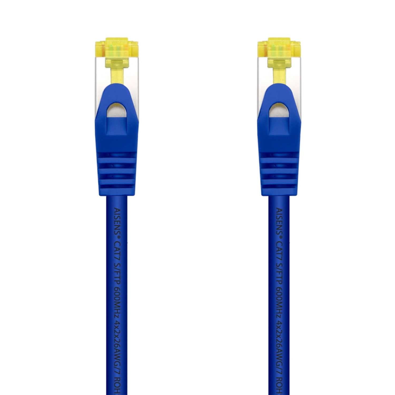 Aisens Cable de Red Latiguillo RJ45 LSZH Cat.7 600 MHz S/FTP PIMF AWG26, Azul, 1m