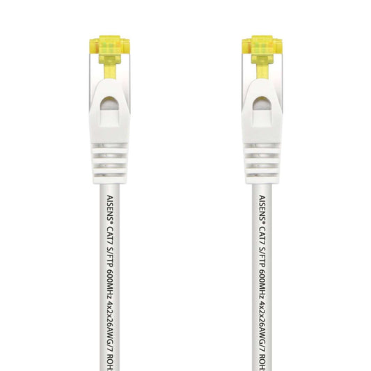 AISENS Cable de red 2 m, Cat.7, 600 MHz S/FTP PIMF AWG26, Blanco