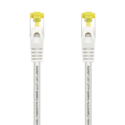 AISENS Cable de red Cat.7, 600 MHz S/FTP PIMF AWG26, Blanco,  2m