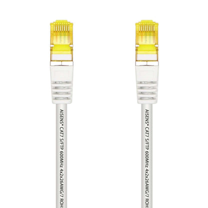 AISENS Cable de red Cat.7, 600 MHz S/FTP PIMF AWG26, Blanco,  2m