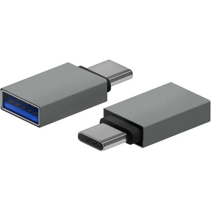 Aisens Mini Adaptador Aluminio USB 3.2 Gen1 3A, Tipo USB-C/M-A/H, Gris