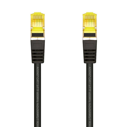 Aisens Cable de red latiguillo RJ45 LSZH Cat.7 600 MHz S/FTP PIMF AWG26, Negro, 25cm