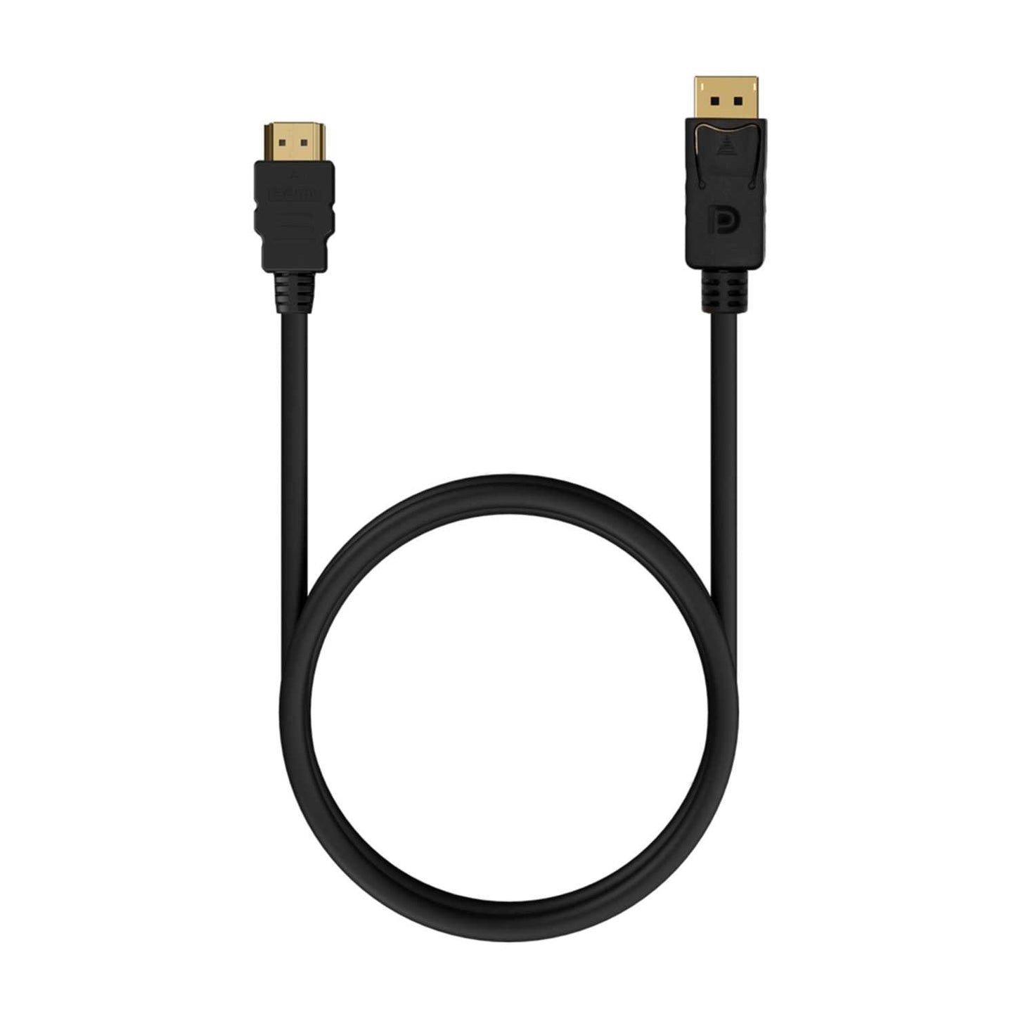 Aisens Cable Conversor DisplayPort a HDMI - DP/M-HDMI/M, Color Negro, 0.5M