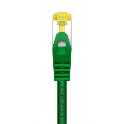 Aisens Cable de red latiguillo RJ45 LSZH Cat.7 600 MHz S/FTP PIMF AWG26, verde, 25cm