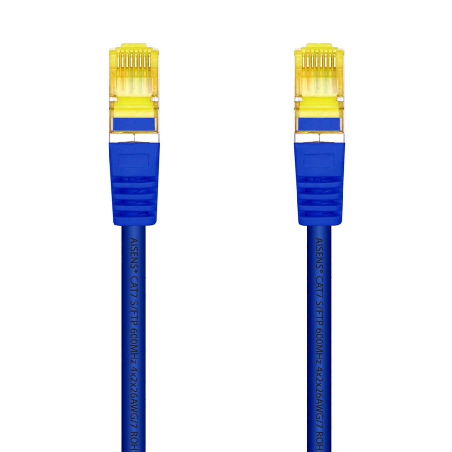 AISENS Cable de red latiguillo RJ45 LSZH Cat.7 600 MHz S/FTP PIMF AWG26, Azul, 25cm