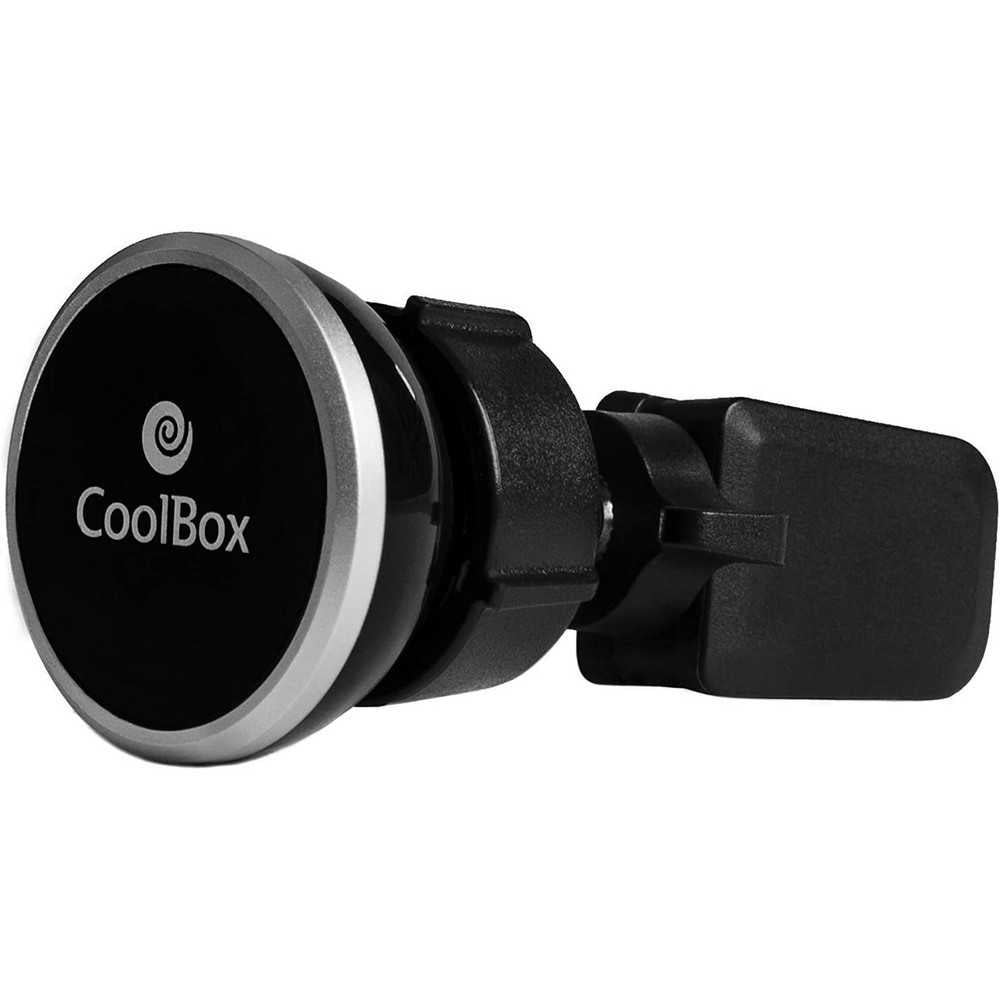 CoolBox Soporte teléfono o tablet, Rejilla coche, Negro