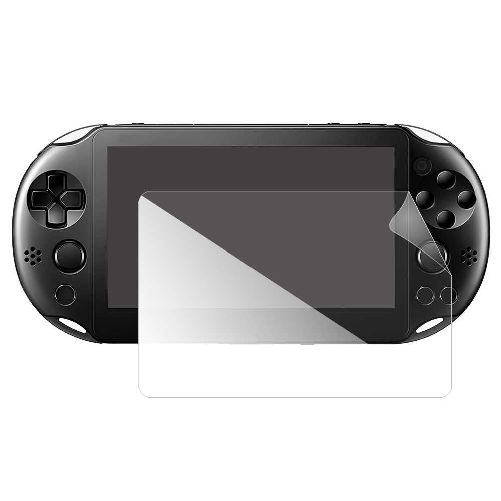 Protector de Pantalla Plástico PET Compatible con Consolas PSVita PHC-1000 Vita Slim 2000 Lámina Protectora Film