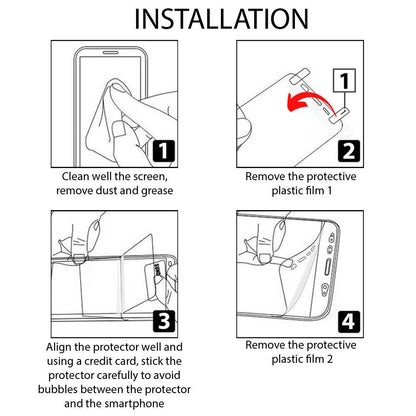 Protector de Pantalla Plástico PET Compatible con Consolas PSVita PHC-1000 Vita Slim 2000 Lámina Protectora Film