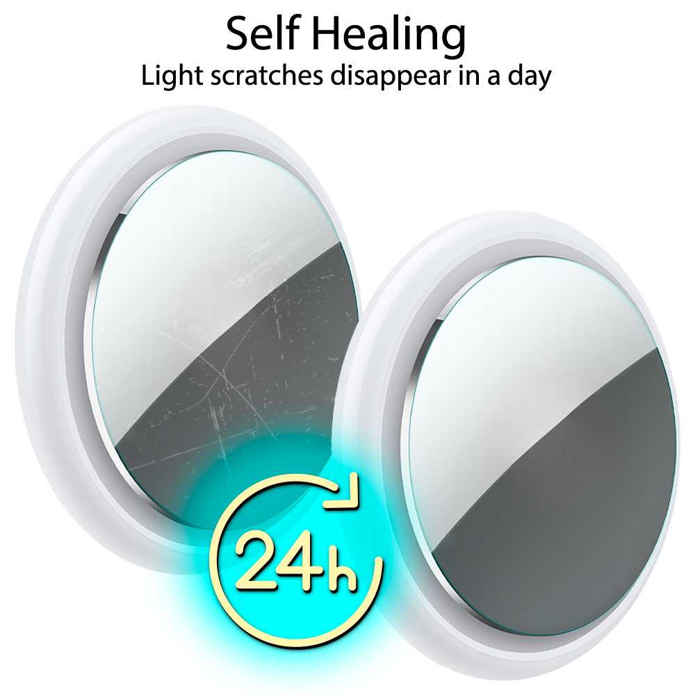 Protector Delantero+Trasero Hidrogel Compatible con Airtag Lámina Película Protectora Antiarañazos Membrana Suave