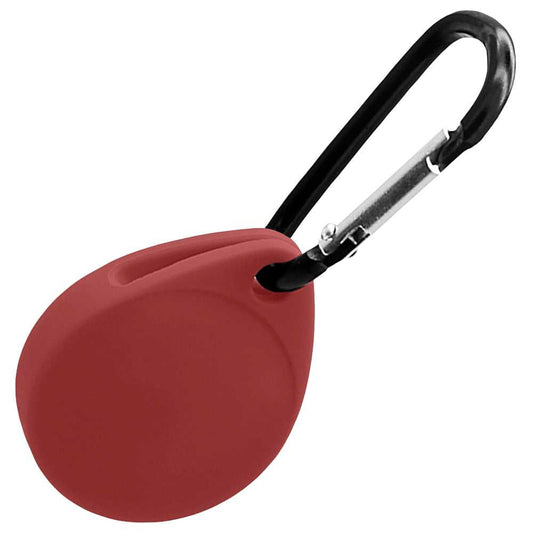 Funda Protectora de Silicona Suave Elástica Blanda Llavero Compatible con AirTag Roja Cubierta Goma Gel Flexible