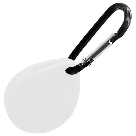 Funda Protectora de Silicona Suave Elástica Blanda Llavero Compatible con AirTag Blanco Cubierta Goma Gel Flexible