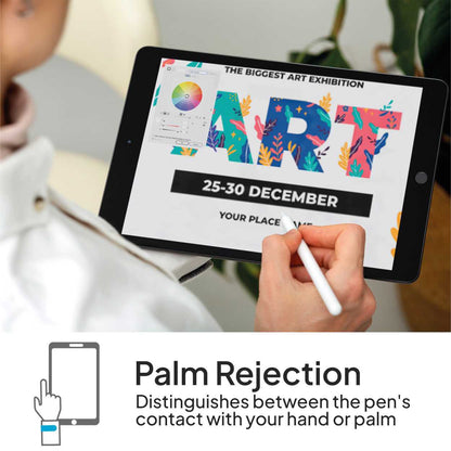 OcioDual Stylus Pen, Lapiz para Tablet, Compatible con iPad 2018 o Superior, Lápiz para Tablet con 3 Puntas, Rechazo de Palma,