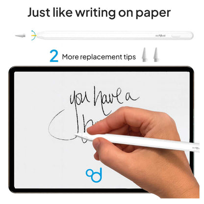 OcioDual Stylus Pen, Lapiz para Tablet, Compatible con iPad 2018 o Superior, Lápiz para Tablet con 3 Puntas, Rechazo de Palma,
