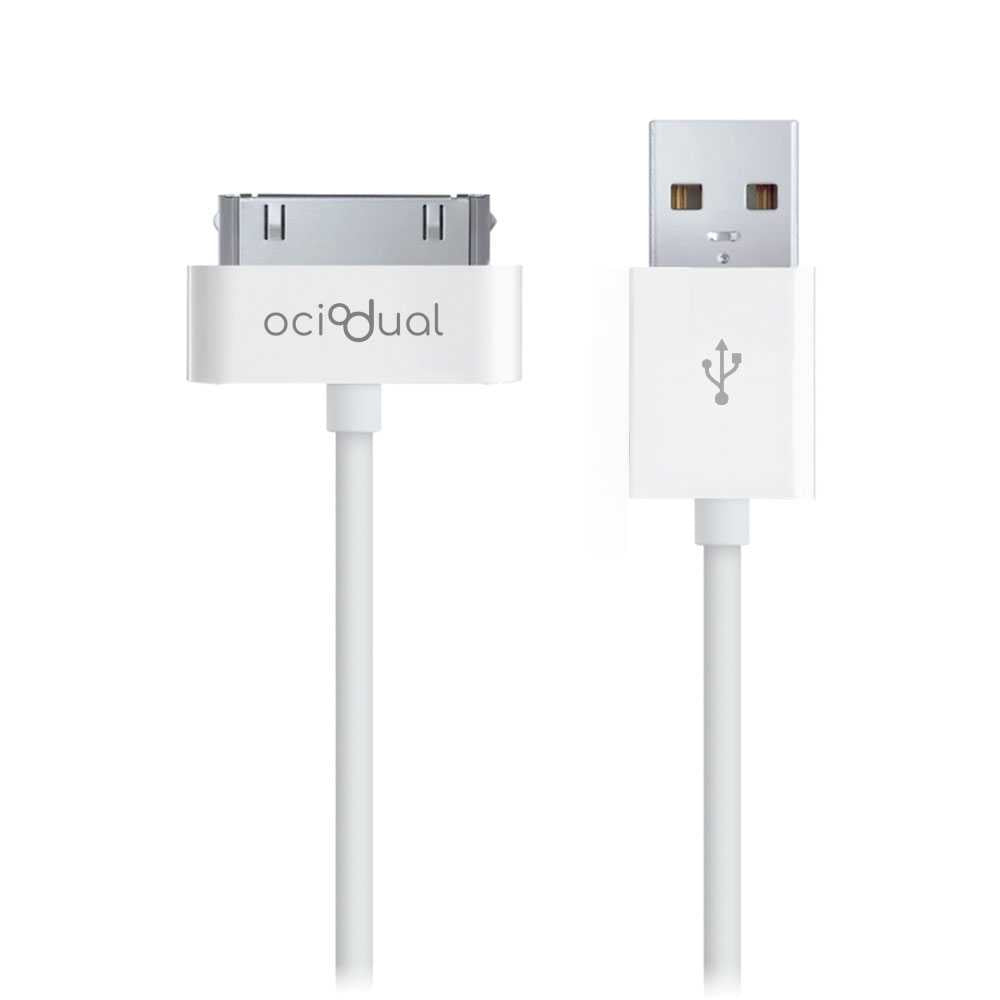 Cable USB 30 Pines 1 Metro Compatible con iPhone 3G/3GS/4/4s, iPad 1/2/3 y iPod