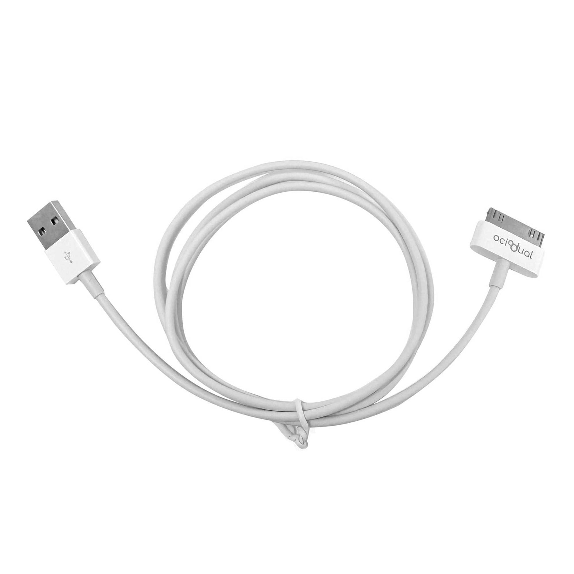 Cable USB 30 Pines 1 Metro Compatible con iPhone 3G/3GS/4/4s, iPad 1/2/3 y iPod