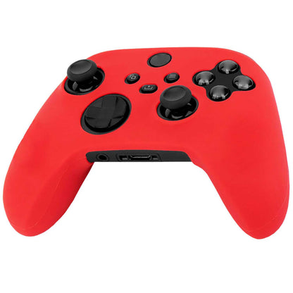 Funda de Silicona Compatible con Mando XBox X/S Roja Antigolpes Anticaídas Goma Polvo Flexible Suave Cubierta Skin