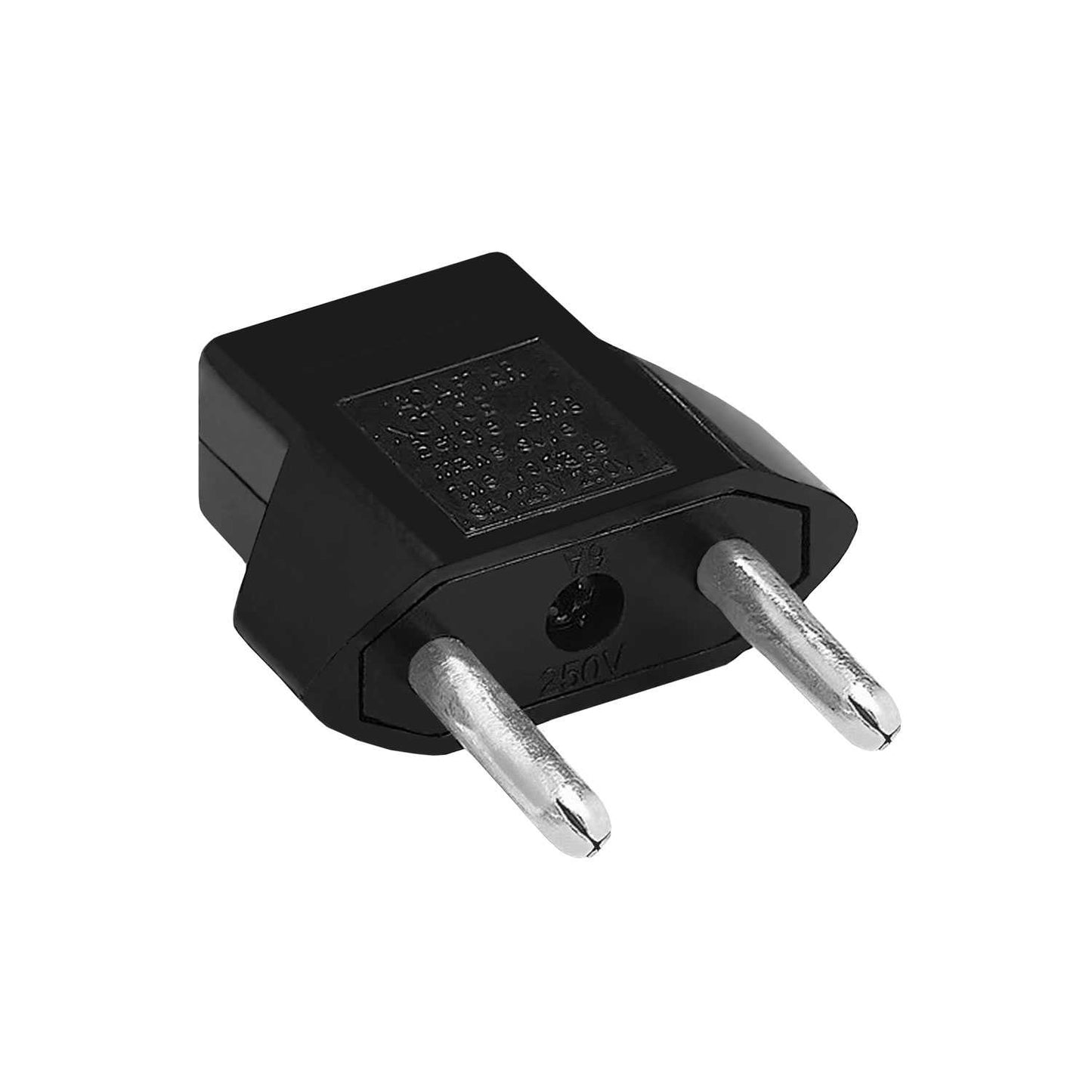 Adaptador Corriente Enchufe Americano de Estados Unidos EEUU USA a Clavija Europa Europlug 2 Pin EU F/M Negro Conversor