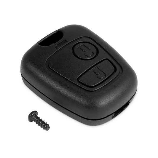 Funda de Remplazo ABS Sin Logo ni Llave Espadin Key Compatible con Peugeot 307 406 Carcasa Rígida Mando a Distancia