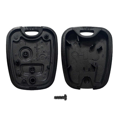 Funda de Remplazo ABS Sin Logo ni Llave Espadin Key Compatible con Peugeot 307 406 Carcasa Rígida Mando a Distancia