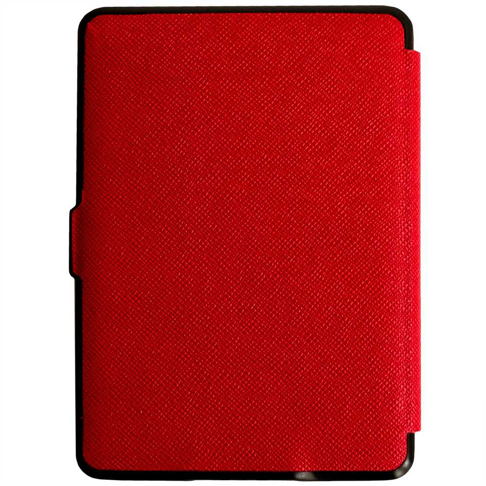 Funda Con Tapa Cierre Magnético Cuero Sintetico para Kindle Paperwhite 3/2/1 G.7/6/5 Roja