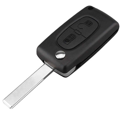 Mando Llave Funda Carcasa CE0536 HU83 Key Case para Peugeot 206 207 306 307 308 407 607 806, Citroen C2 C3 C4 C5 C6