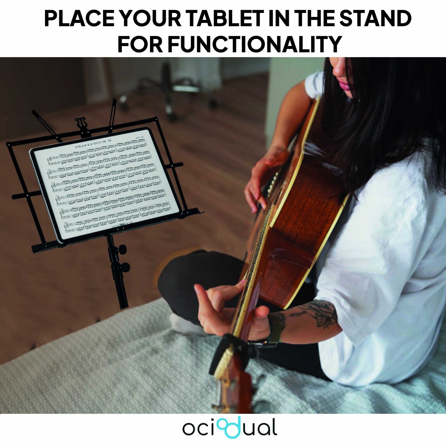 Atril Musica, Tripode, Atril Partituras, Soporte Portatil, Atril Plegable con Bolsa de Transporte, Orquesta, Faristol