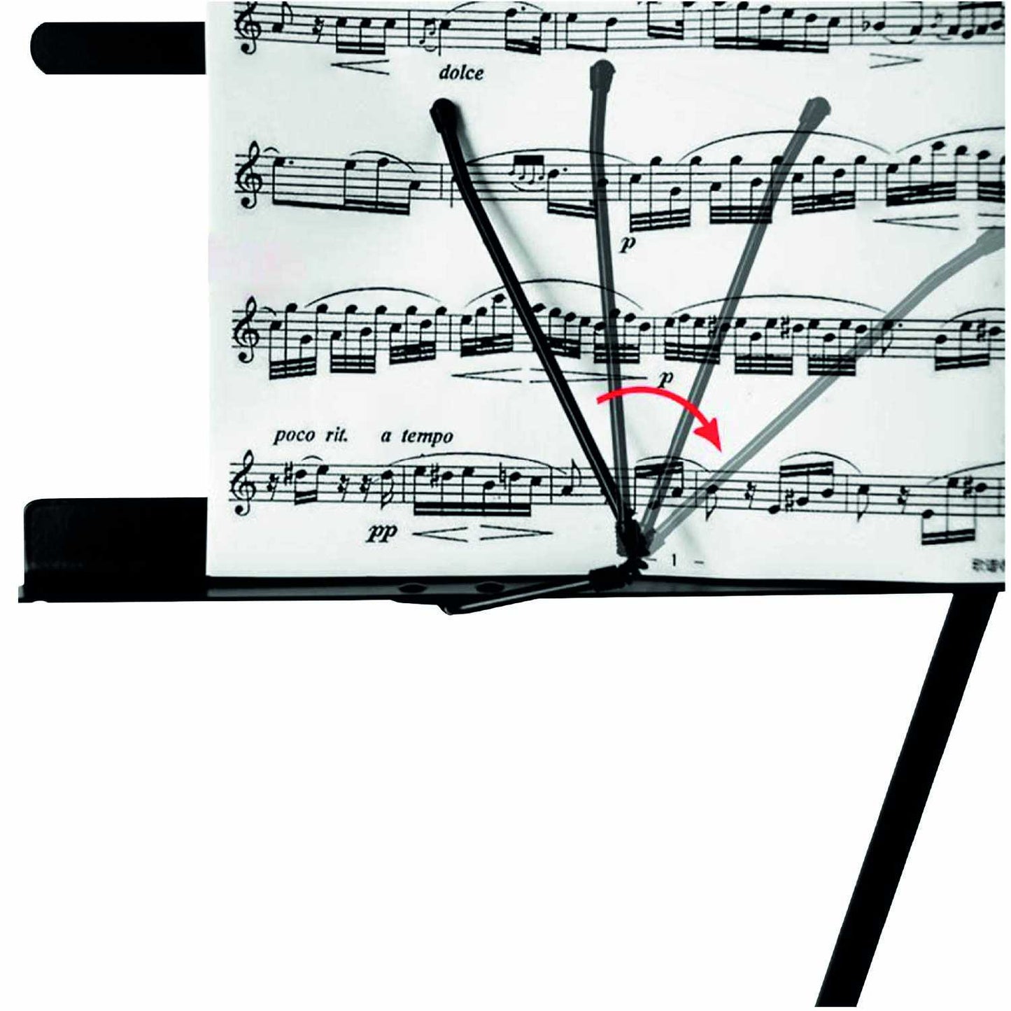 Atril Musica, Tripode, Atril Partituras, Soporte Portatil, Atril Plegable con Bolsa de Transporte, Orquesta, Faristol
