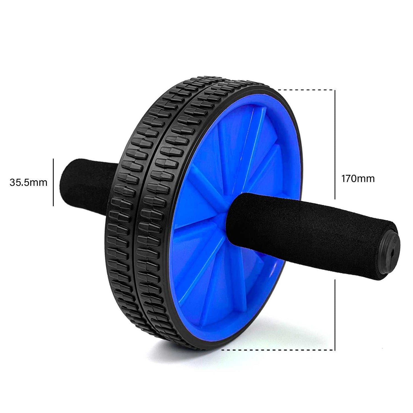 OcioDual Rueda Abdominal, Rodillo Abdominales, Rueda Abdominales con Mango, Ejercicio en Casa, Gym en Casa, Core, Flexibilidad y