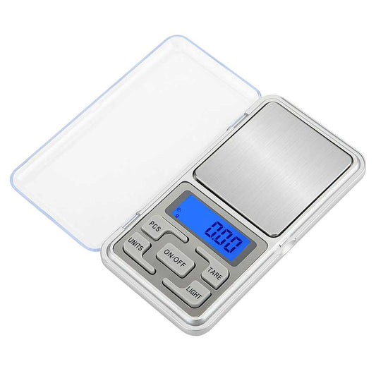 Balanza Digital de Precisión Portátil Ultraligera Luminosa Hasta 200 gr Intervalo 0.01gr