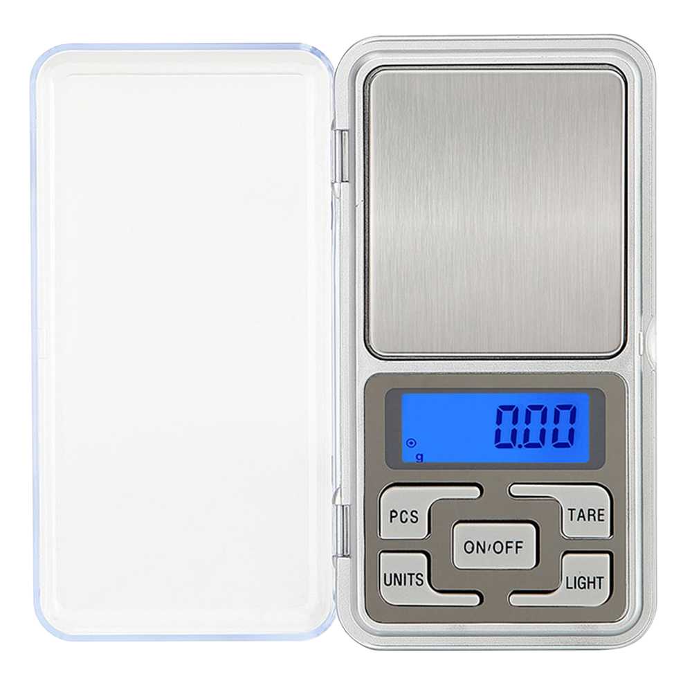 Balanza Digital de Precisión Portátil Ultraligera Luminosa Hasta 200 gr Intervalo 0.01gr