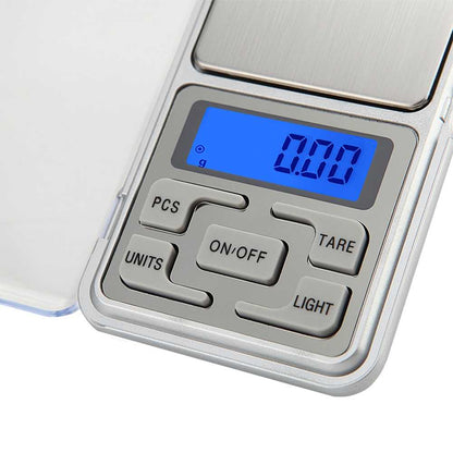 Balanza Digital de Precisión Portátil Ultraligera Luminosa Hasta 200 gr Intervalo 0.01gr