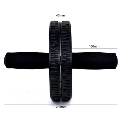 Rueda Abdominal Ab Wheel Abdominales Roller Gimnasio en Casa con Alfombra Rojo